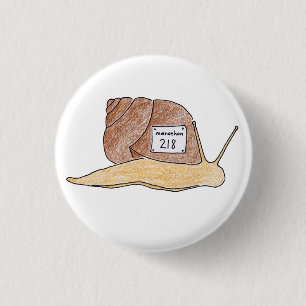 snail 1 inch round button