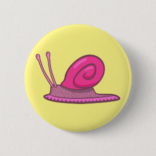 Snail 2 Inch Round Button