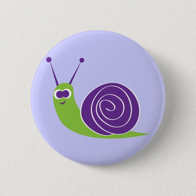 Snail 2 Inch Round Button (Front)