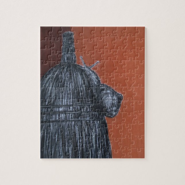 Snail and Broom Drawing  Puzzle with Gift Box (Vertical)