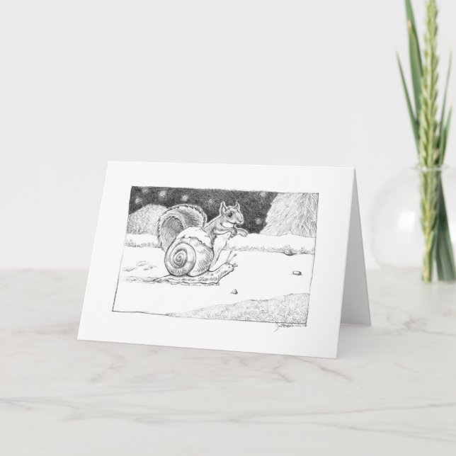 Snail and Squirrel card (Front)