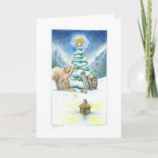 Snail and Squirrel III: Decorating Holiday Card