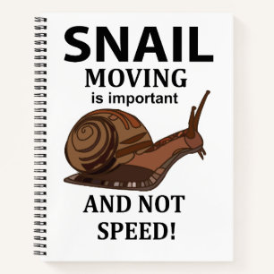 Snail Animal Inspirational Notebook
