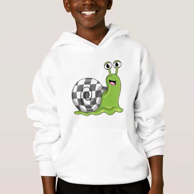 Snail at Chess with Chessboard (Front)