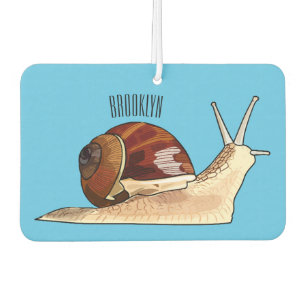 Snail cartoon illustration air freshener