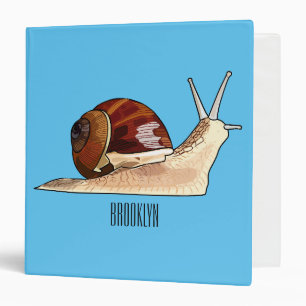 Snail cartoon illustration binder