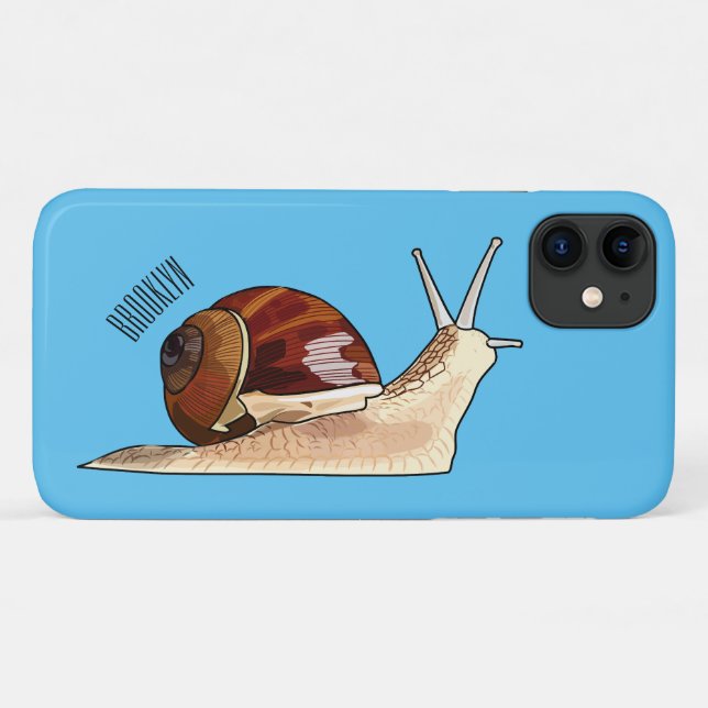 Snail cartoon illustration Case-Mate iPhone case (Back (Horizontal))