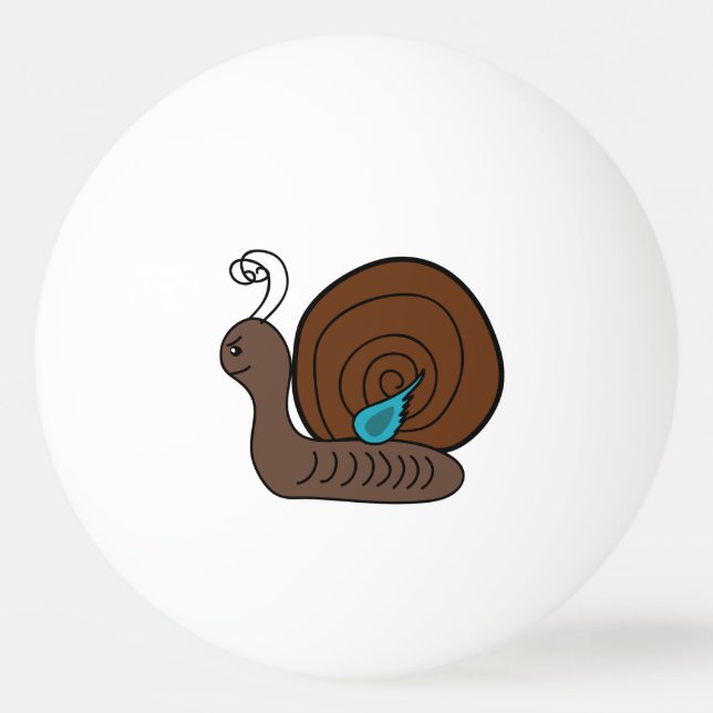 Snail cartoon ping pong ball (Front)