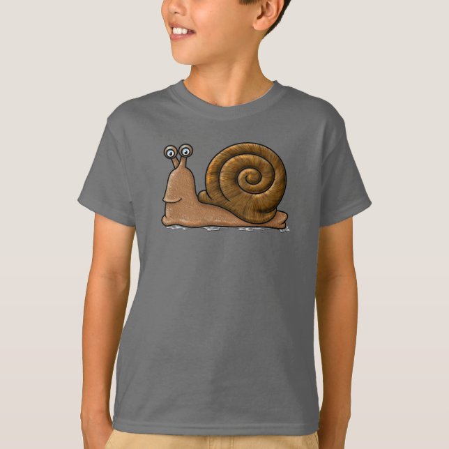 Snail Cartoon T-Shirt (Front)