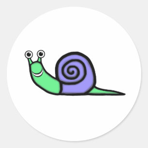 Snail  classic round sticker