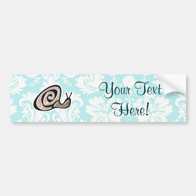 Snail; Cute Bumper Sticker (Front)