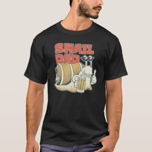 Snail Dad Rare Snail Keeper Pet Slug Snail T-Shirt
