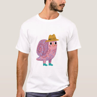Snail Fedora T-Shirt – Cute Mustard Fedora