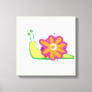 Snail Flower - Slowly Blooming Canvas Print