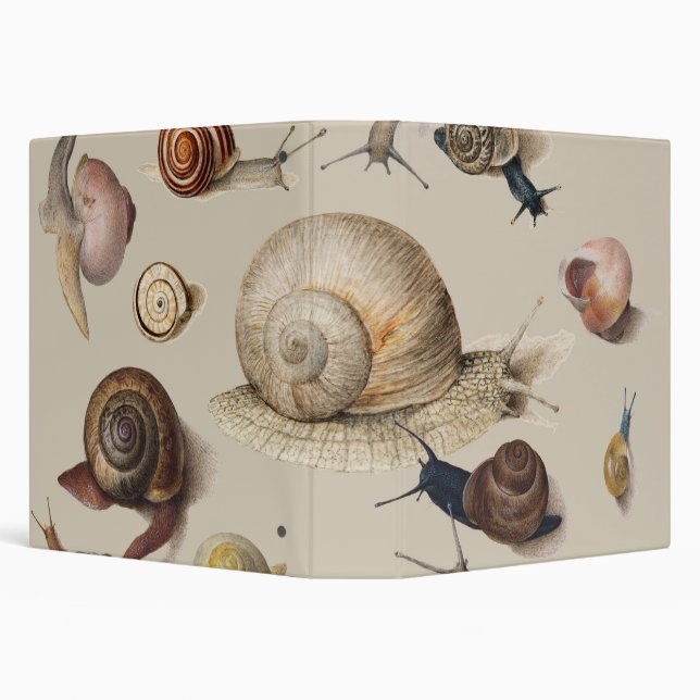 Snail Garden Pet Gastropod Slug Botanical Snails Binder (Background)
