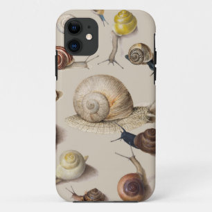 Snail Garden Pet Gastropod Slug Botanical Snails iPhone 11 Case