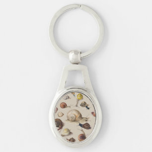 Snail Garden Pet Gastropod Slug Botanical Snails Keychain