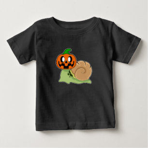 Snail Halloween Pumpkin Baby T-Shirt