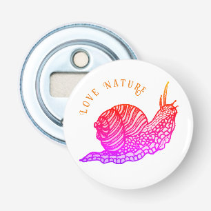 Snail in graphic style bottle opener