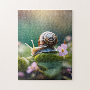 snail in the garden jigsaw puzzle