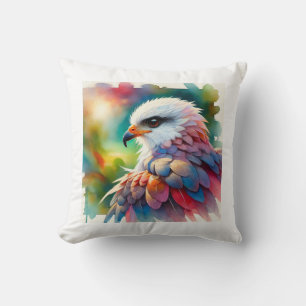 Snail Kite 200824AREF104 - Watercolor Throw Pillow