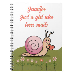 Snail lover snails trails molusk fan notebook