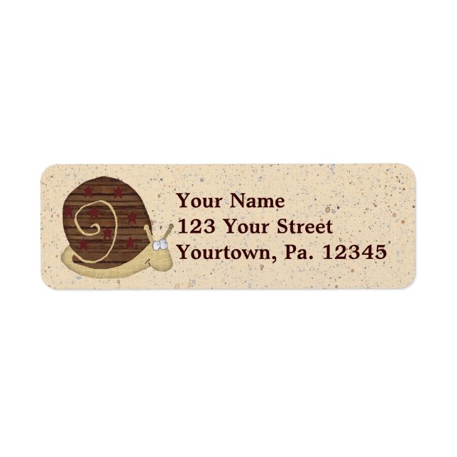 Snail Mail Address Label (Front)
