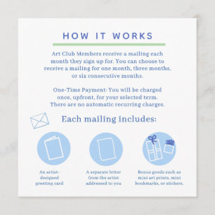 snail mail art club invitation