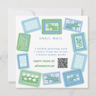 snail mail art club invitation