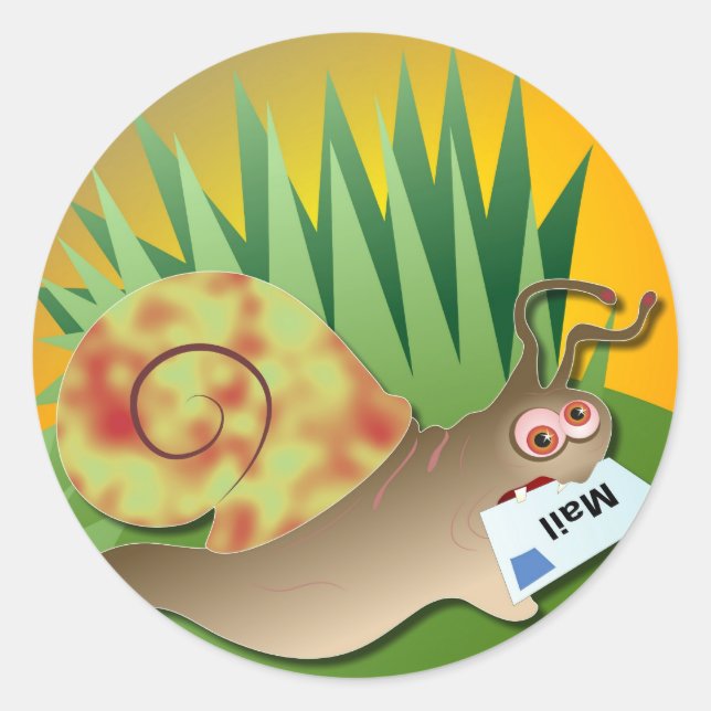 Snail Mail Classic Round Sticker (Front)