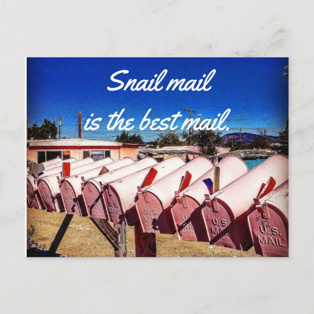 Snail Mail est la meilleure carte postale (Devant)