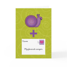 Snail Mail for Girl or Boy at Summer Camp Add Name