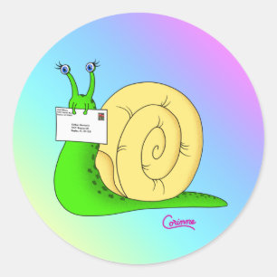 Snail Mail Gradient - Envelope Stickers