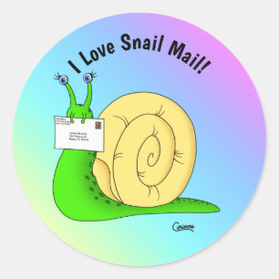 Snail Mail (Gradient) - Envelope Stickers