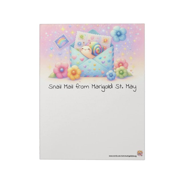Snail Mail Happy Mail Notepad (Rotated)