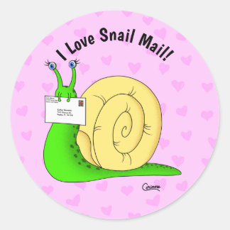Snail Mail (Pink) - Envelope Stickers