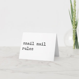 Snail Mail Thank You Card
