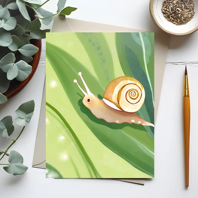 Snail Mail | Watercolor Nature Postcard (Creator Uploaded)