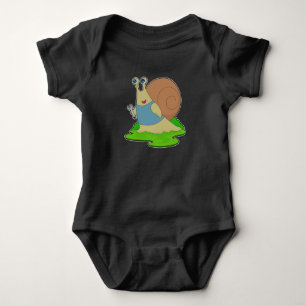 Snail Mechanic Wrench Baby Bodysuit