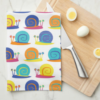 Snail Party Pattern Kitchen Towel