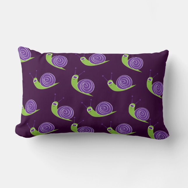 Snail Pattern American Mojo Throw Pillow (Front)