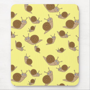 Snail Pattern Mouse Pad
