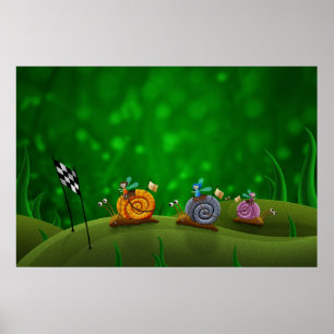 Snail Racing Poster
