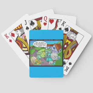 Snail Real Estate Sales Funny Gifts & Collectibles Playing Cards
