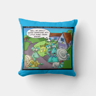 Snail Real Estate Sales Funny Gifts & Collectibles Throw Pillow