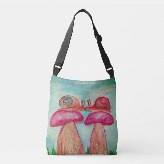 Snail Romance Custom All Over Print Bag (Front)