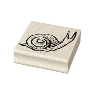 Snail Rubber Stamp