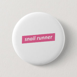 Snail Runner, Slow Runners 2 Inch Round Button