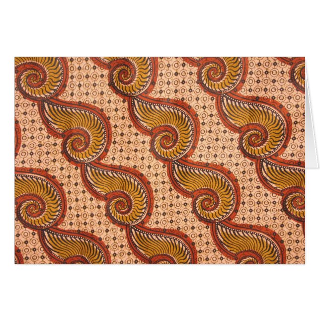 Snail Shell African Fabric Design (Front Horizontal)