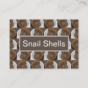 Snail Shells Abstract Pattern Business Card